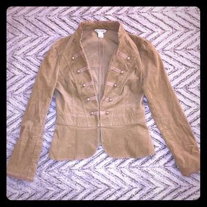 Caramel colored corduroy blazer